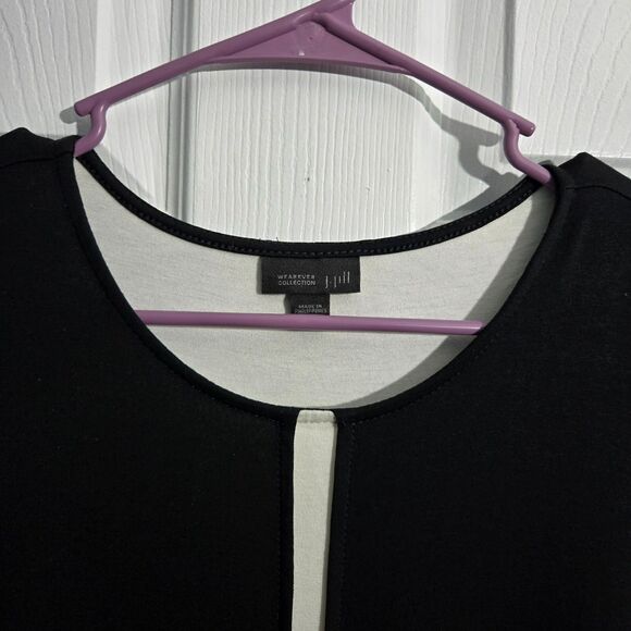 J. Jill Wearever Collection Women L Layered A-Line Over Lay Dress Jersey Knit - Picture 4 of 15